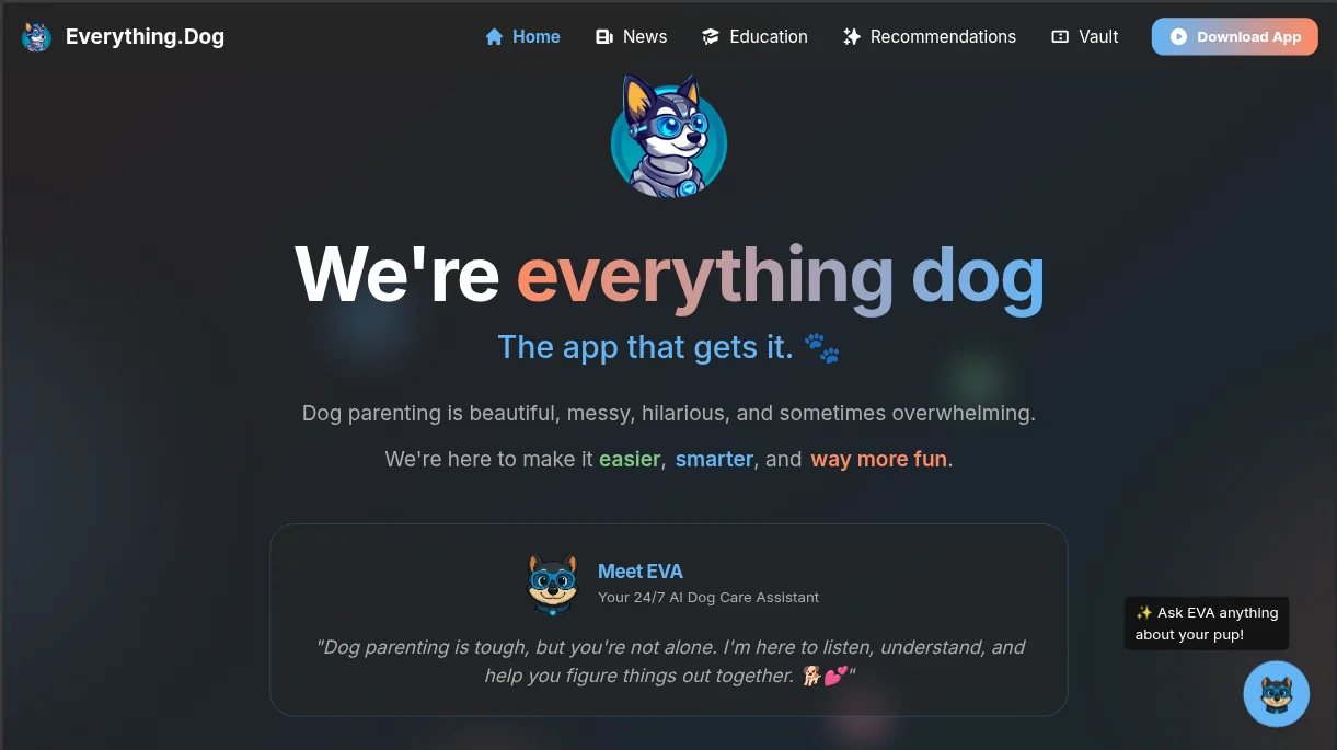 Everything.Dog — Cross-platform dog care app