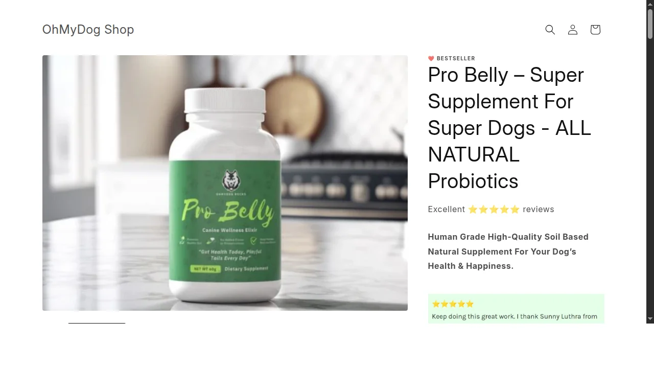 ProBelly — Gut health supplement for dogs